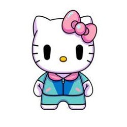 Sanrio DZNR Plush Figure Hello Kitty City Pop Edition 18 cm 