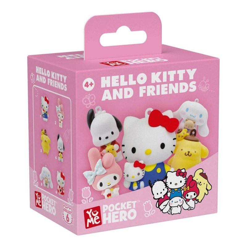 Sanrio Pocket Hero Keychain Hello Kitty and Friends Series 1 Blind Box Display (12) | 4895217516682