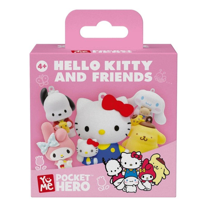 Sanrio Pocket Hero Keychain Hello Kitty and Friends Series 1 Blind Box Display (12) | 4895217516682