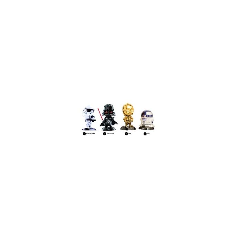 Star Wars Cosbaby Mini Figures Hello Kitty and Friends 8 cm Display (4) | 4895217555100