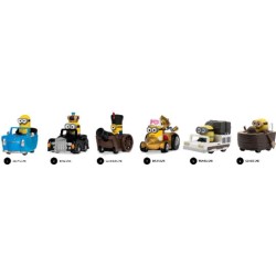 Minions Zoom Hero Pullback Vehicles with Figures Blind Box Assortment (12)