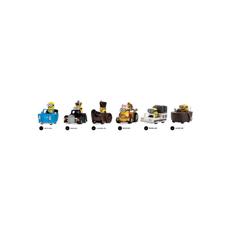 Minions Zoom Hero Pullback Vehicles with Figures Blind Box Assortment (12) | 4895217594529