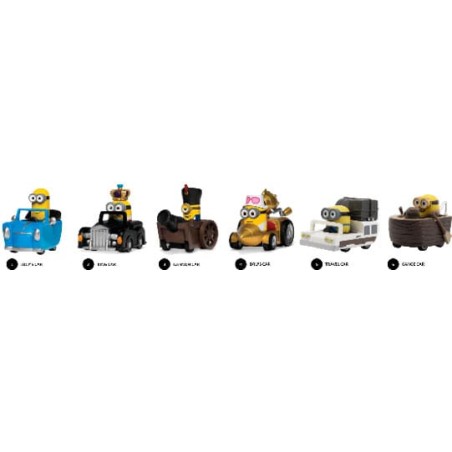 Minions Zoom Hero Pullback Vehicles with Figures Blind Box Assortment (12) | 4895217594529