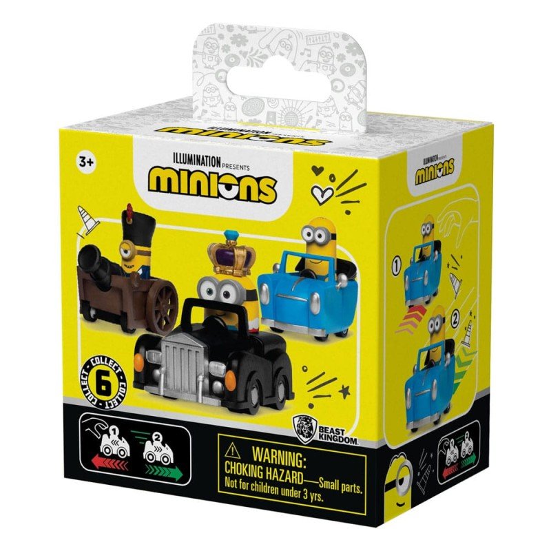 Minions Zoom Hero Pullback Vehicles with Figures Blind Box Assortment (12) | 4895217594529