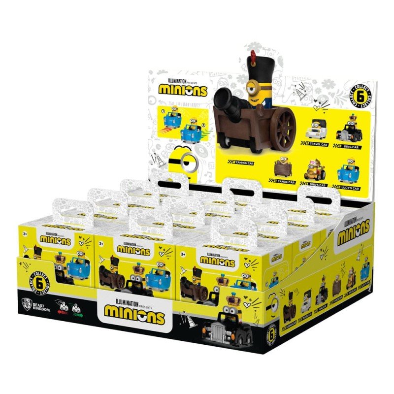 Minions Zoom Hero Pullback Vehicles with Figures Blind Box Assortment (12) | 4895217594529