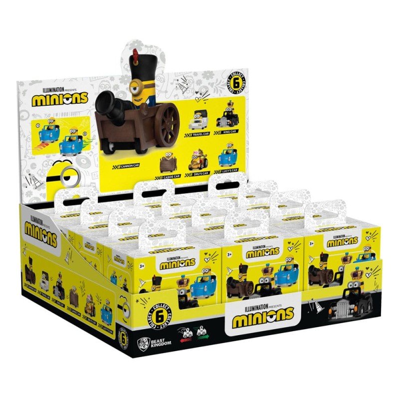 Minions Zoom Hero Pullback Vehicles with Figures Blind Box Assortment (12) | 4895217594529