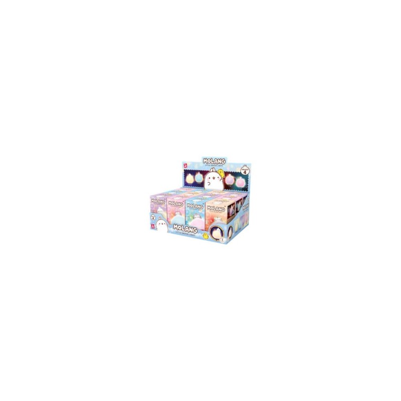 Molang Little Moon Light Series Mini Figures Hello Kitty and Friends 8 cm Display (12) | 4895217562405
