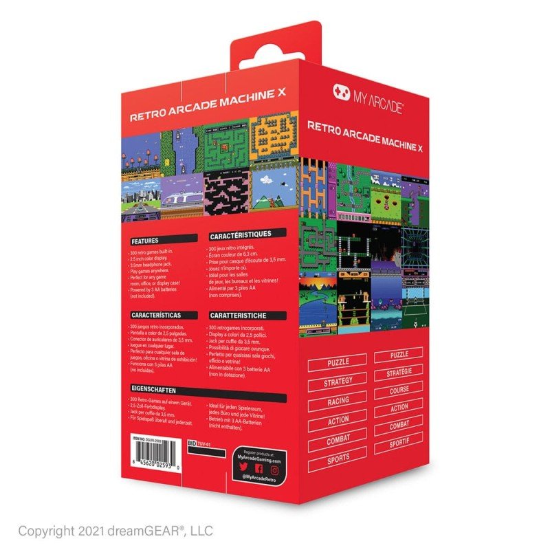 My Arcade Console de jeu portable Retro Arcade Machine X | 0845620025930