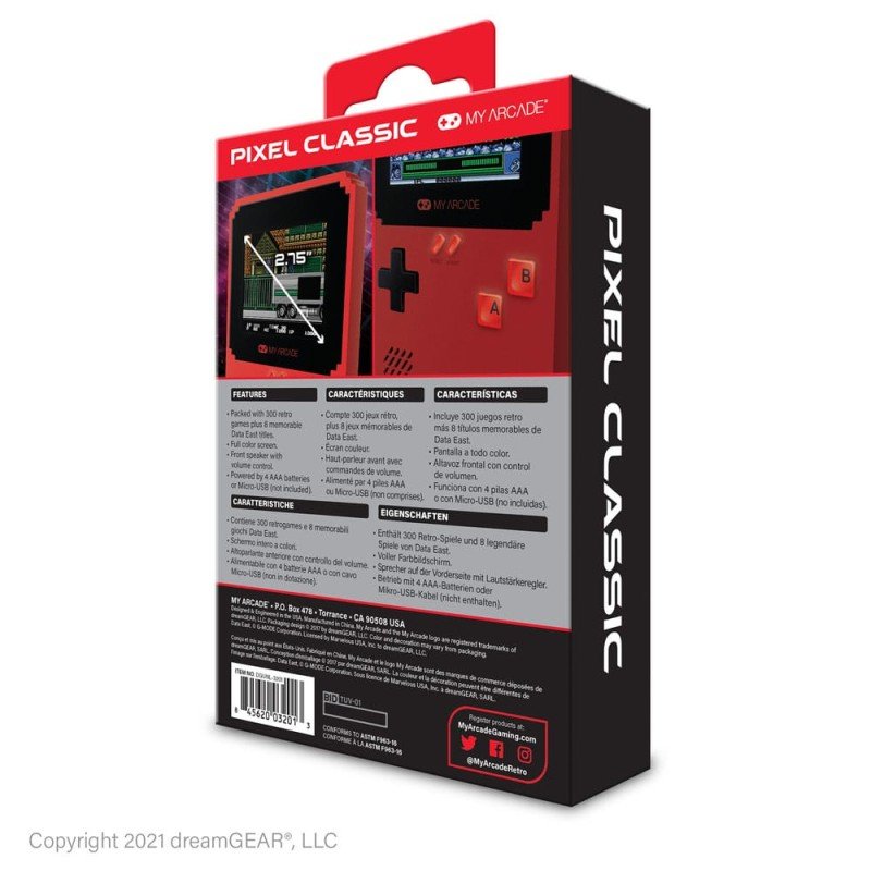My Arcade Console de jeu portable Pixel Classic | 0845620032013