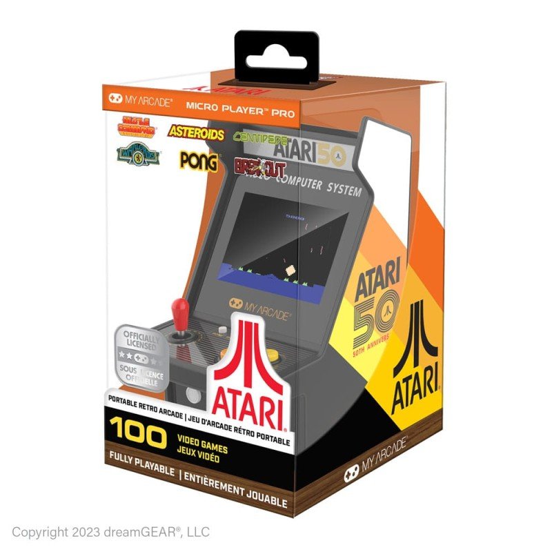 Atari Console de jeu rétro portable Arcade Micro Player Pro | 0845620070138