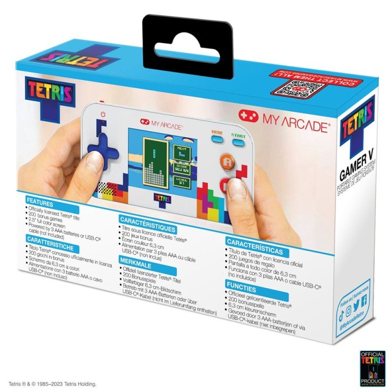 Tetris Console de jeux vidéo portable Gamer V | 0845620070305