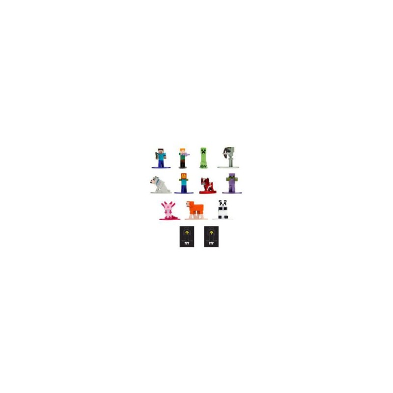 Minecraft assortiment figurines Diecast Nano Metalfigs 4 cm (12) | 4006333093319