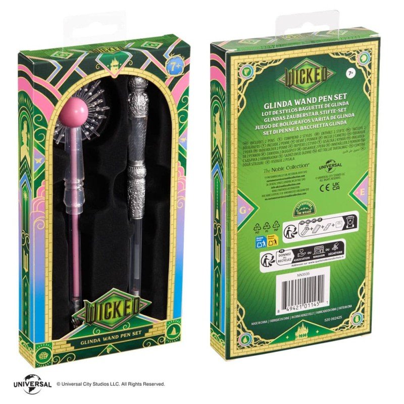 Wicked: For Good Pen 2-Pack Glinda Wand Pen Set | 0849421011451