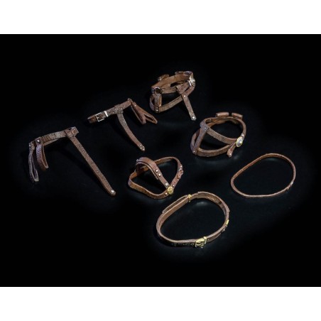Mythic Legions: All Stars 6 accessoires pour figurines Belts Pack (Brown) | 0658580362652