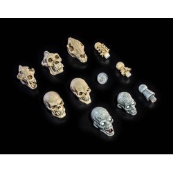 Mythic Legions: All Stars 6 accessoires pour figurines Undead Heads Pack | 0658580362669
