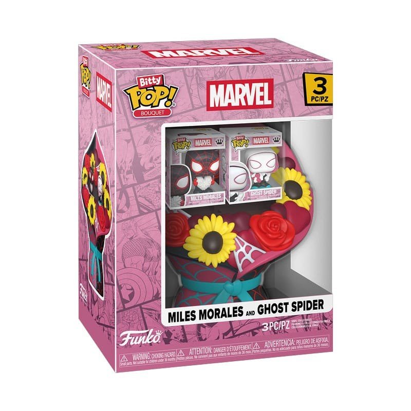 Marvel Bitty POP! Bouquet Vinyl Figure 2-Pack Miles Morales & Ghost Spider (Valentine) 4 cm | 0889698878166