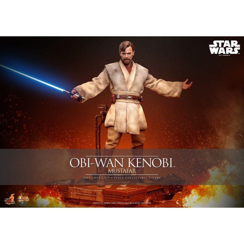 Star Wars, épisode III : La Revanche des Sith figurine Movie Masterpiece 1/6 Obi-Wan Kenobi (Mustafar) 31 cm | 4895228623508