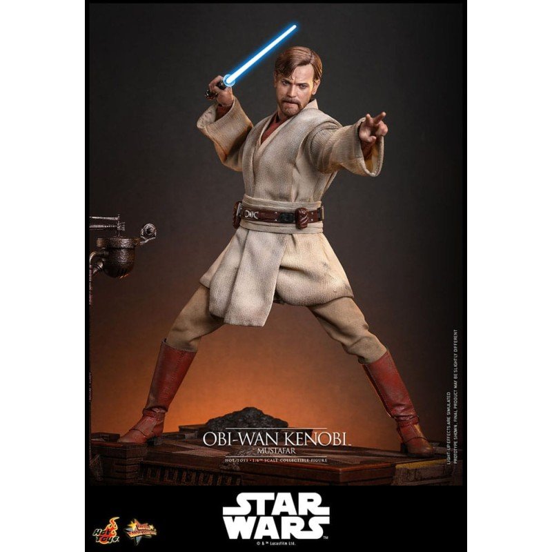 Star Wars, épisode III : La Revanche des Sith figurine Movie Masterpiece 1/6 Obi-Wan Kenobi (Mustafar) 31 cm | 4895228623508
