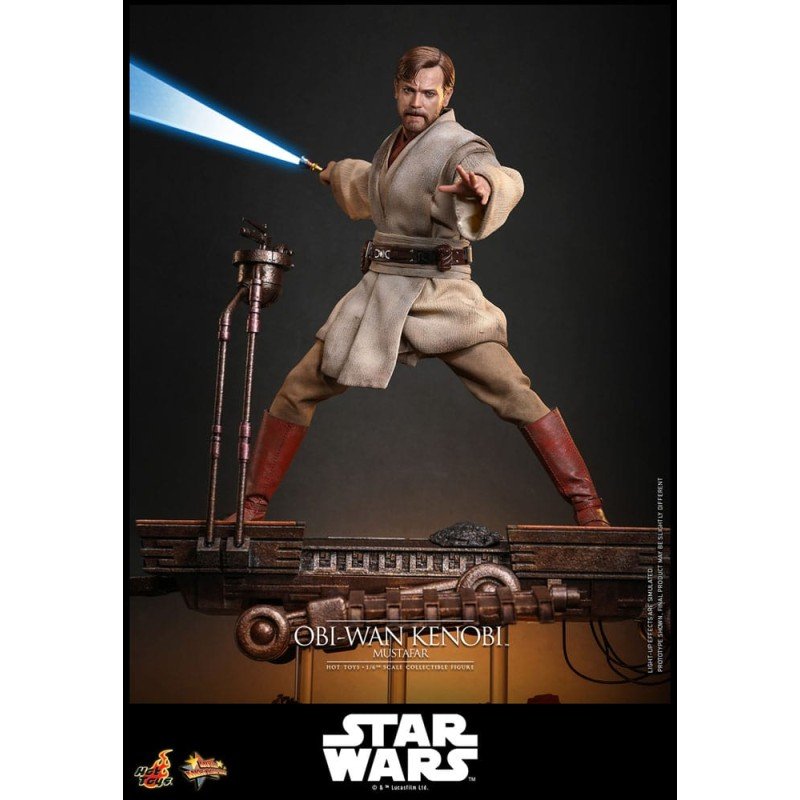 Star Wars, épisode III : La Revanche des Sith figurine Movie Masterpiece 1/6 Obi-Wan Kenobi (Mustafar) 31 cm | 4895228623508