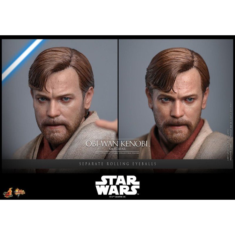 Star Wars, épisode III : La Revanche des Sith figurine Movie Masterpiece 1/6 Obi-Wan Kenobi (Mustafar) 31 cm | 4895228623508