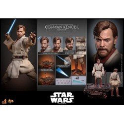 Star Wars, épisode III : La Revanche des Sith figurine Movie Masterpiece 1/6 Obi-Wan Kenobi (Mustafar) 31 cm | 4895228623508