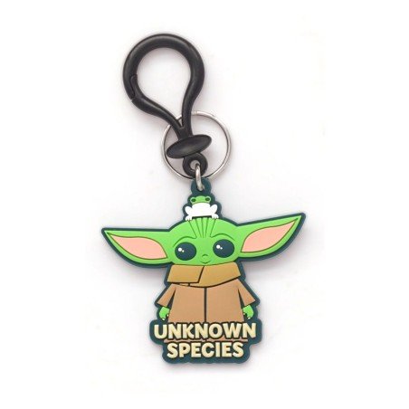 Star Wars Soft Touch PVC Bag Clip Baby Yoda Unknown Species | 0077764289385