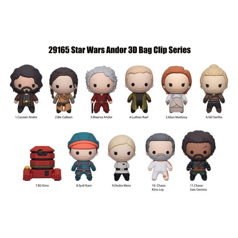 Star Wars 3D présentoir porte-clés sac à dos Andor (24) | 0077764291654