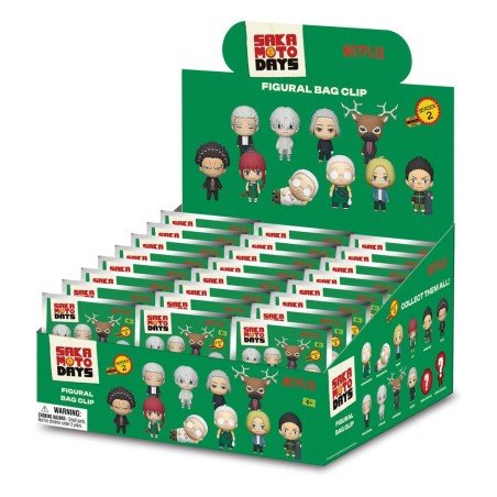 Sakamoto Days 3D Foam Bag Clips Series 2 Display (24) | 0077764326752