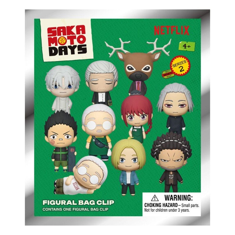 Sakamoto Days 3D Foam Bag Clips Series 2 Display (24) | 0077764326752