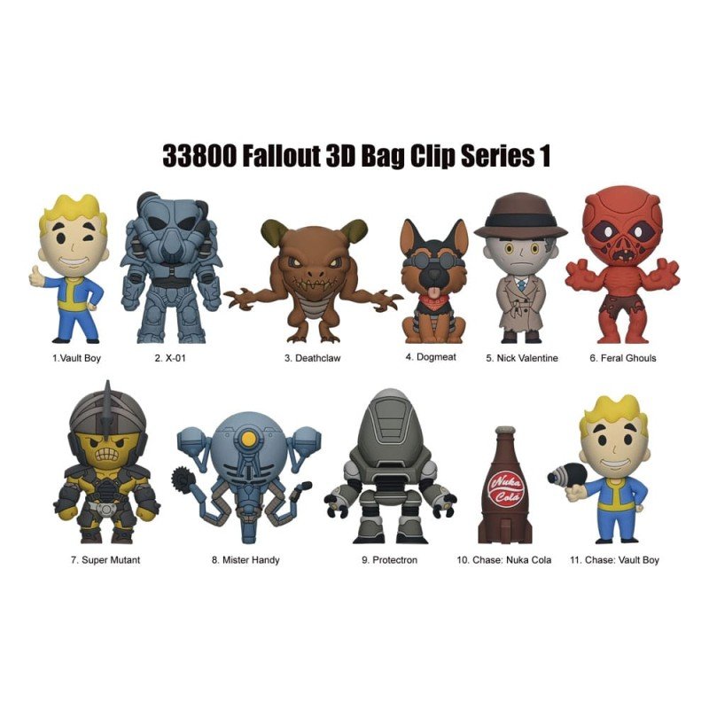 Fallout 3D Foam Bag Clips Series 1 Display (24) | 0077764338007