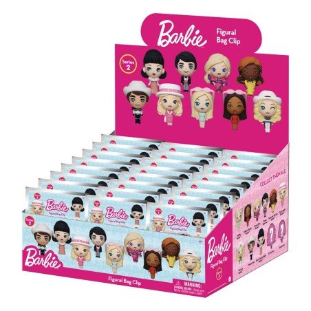 Barbie 3D Foam Bag Clips Series 2 Display (24) | 0077764390159
