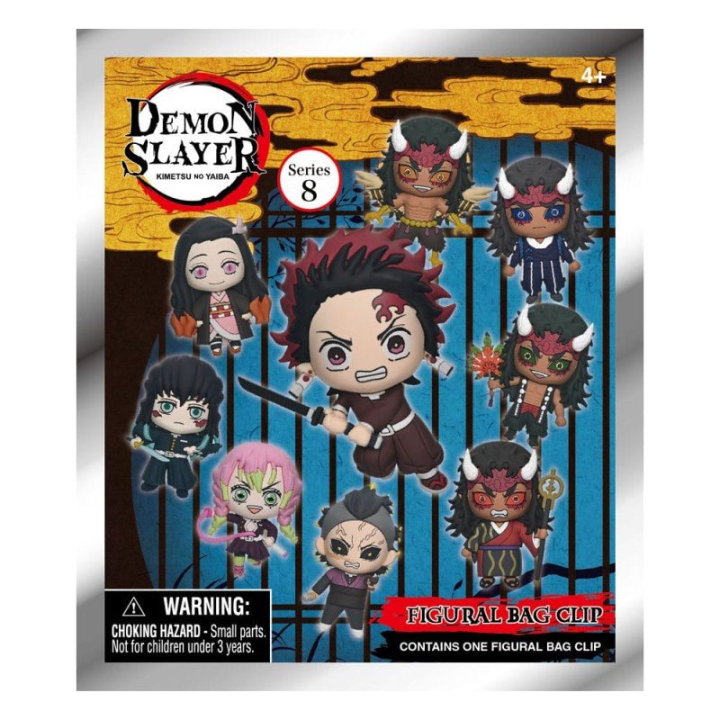 Demon Slayer Season 3 3D Foam Bag Clips Series 8 Display (24) | 0077764746505