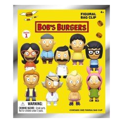 Bob's Burgers 3D Foam Bag Clips Series 1 Display (24) | 0077764859854