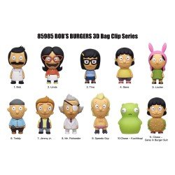 Bob's Burgers 3D Foam Bag Clips Series 1 Display (24) | 0077764859854