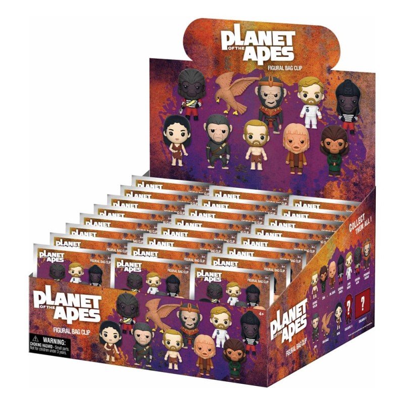 Planet of the Apes 3D Foam Bag Clips Series 1 Display (24) | 0077764859908