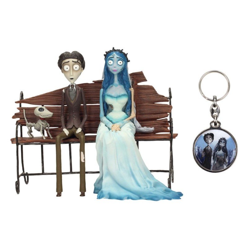 Corpse Bride Gift Set figure & Keyring Victor & Emily | 8435450269196