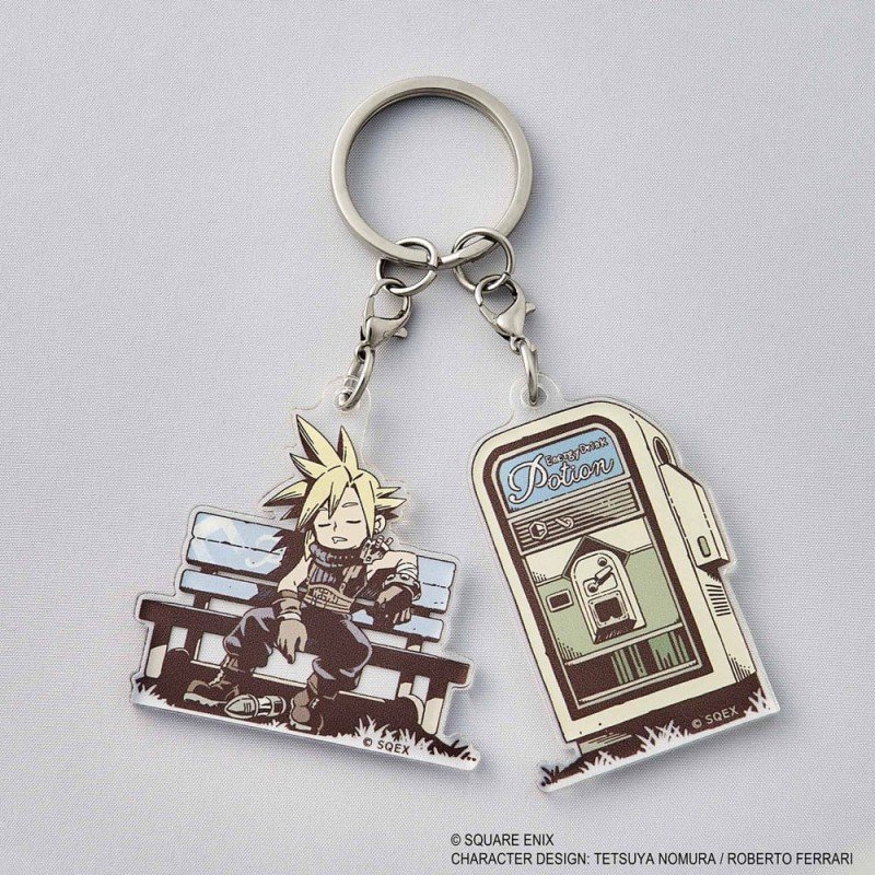 Final Fantasy VII Rebirth Acrylic Keychain Napping Cloud | 4988601393256