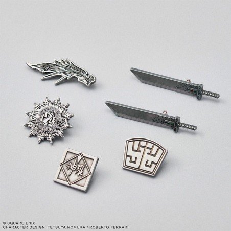 Final Fantasy VII Rebirth présentoir boîte-mystère mini pin's en métal (6) | 4988601382649