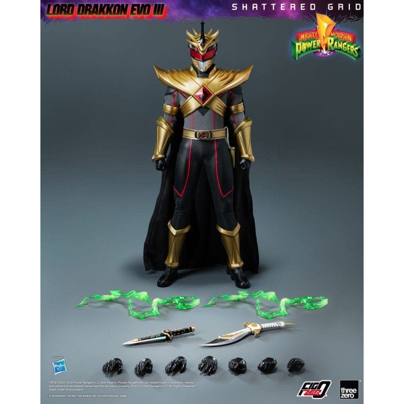 Mighty Morphin Power Rangers Shattered Grid FigZero Action Figure 1/6 Lord Drakkon Evo III 30 cm | 4895250819894