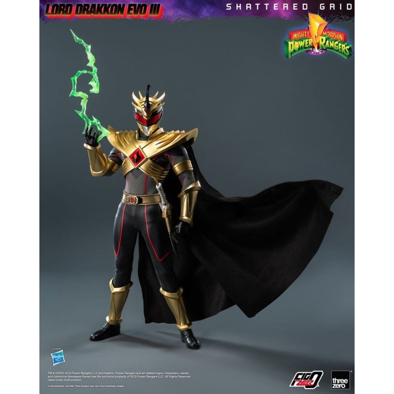 Mighty Morphin Power Rangers Shattered Grid FigZero Action Figure 1/6 Lord Drakkon Evo III 30 cm | 4895250819894