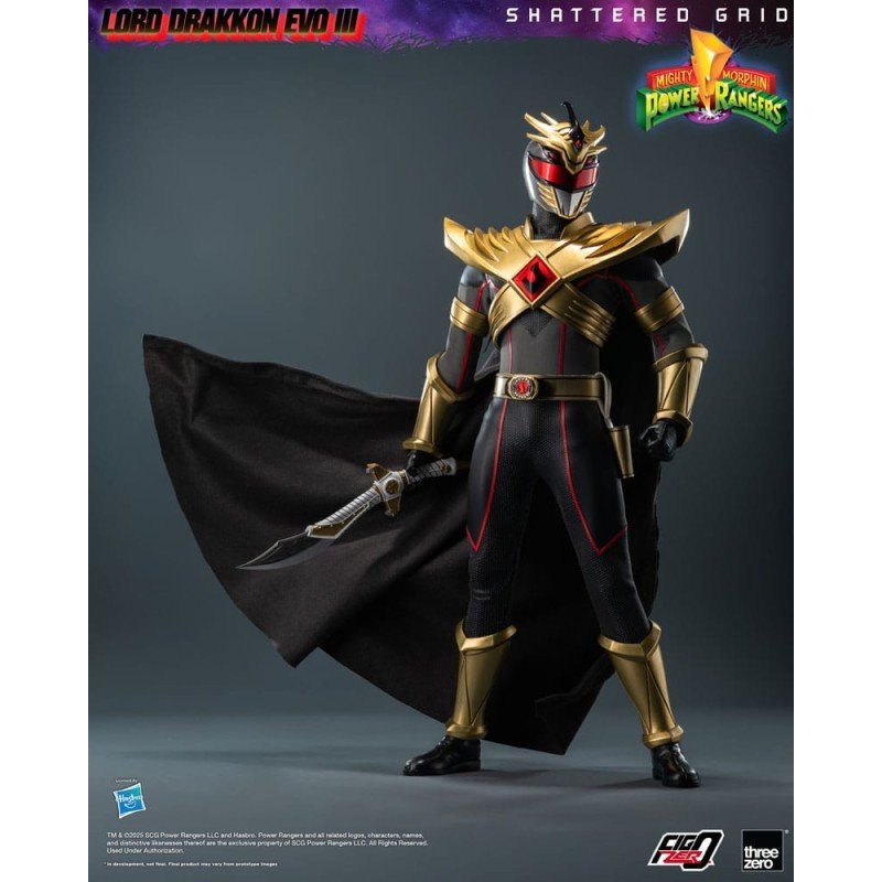 Mighty Morphin Power Rangers Shattered Grid FigZero Action Figure 1/6 Lord Drakkon Evo III 30 cm | 4895250819894
