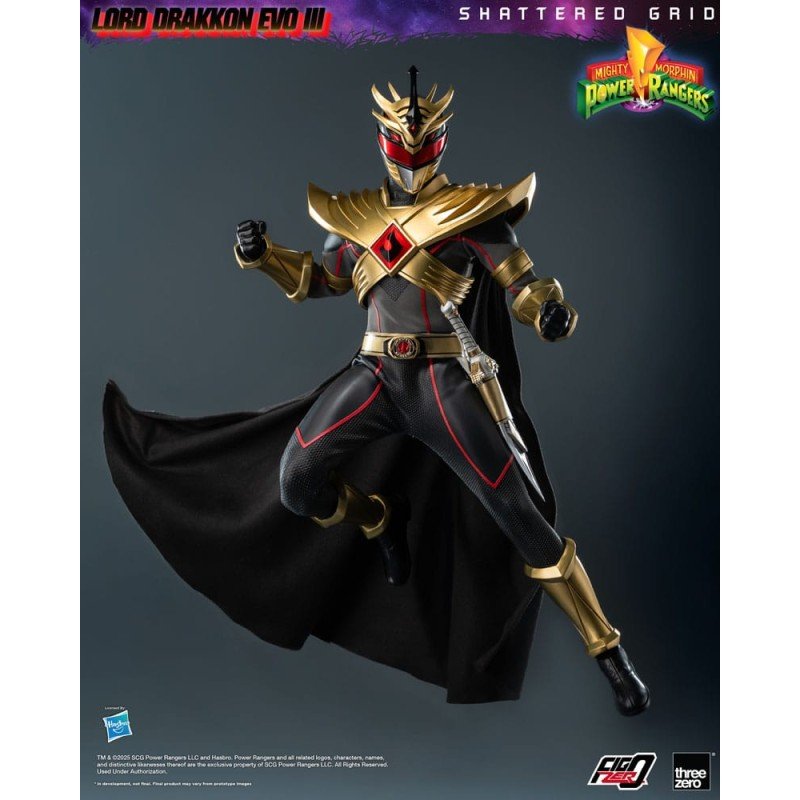 Mighty Morphin Power Rangers Shattered Grid FigZero Action Figure 1/6 Lord Drakkon Evo III 30 cm | 4895250819894