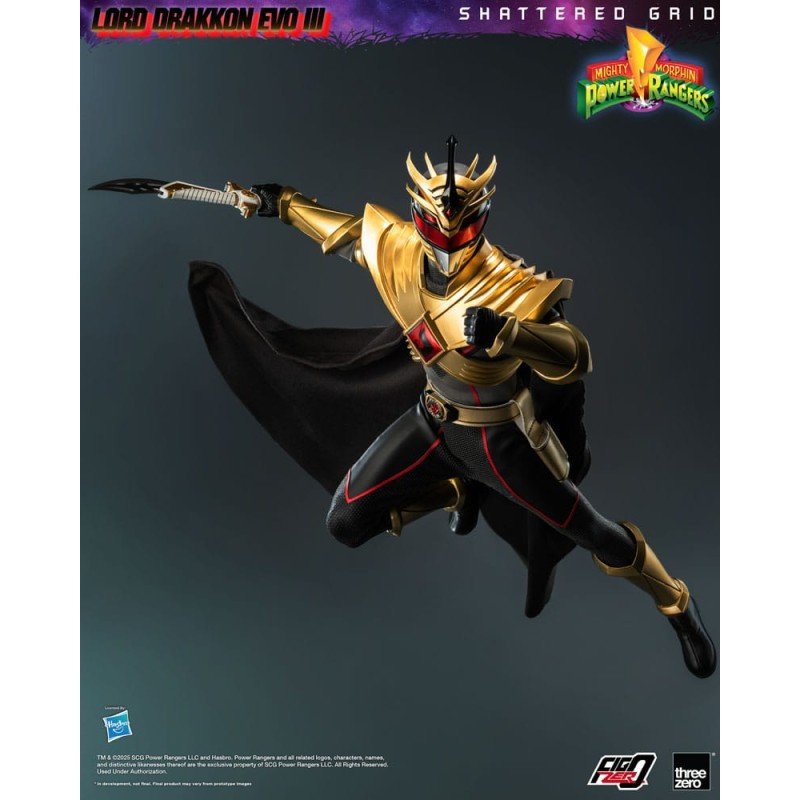Mighty Morphin Power Rangers Shattered Grid FigZero Action Figure 1/6 Lord Drakkon Evo III 30 cm | 4895250819894