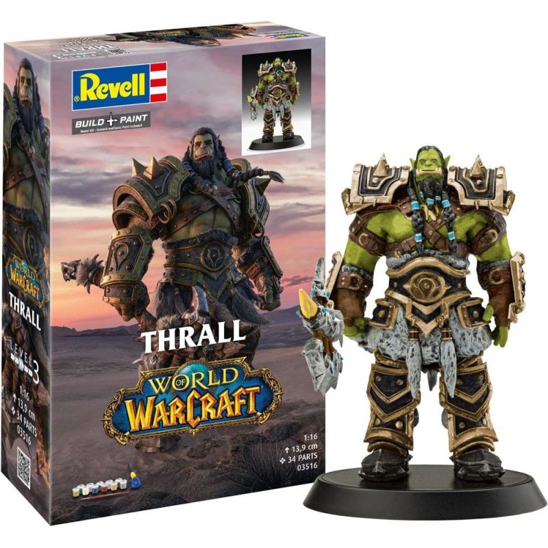 World of Warcraft kit complet maquette 1/16 The Orc Thrall 13 cm