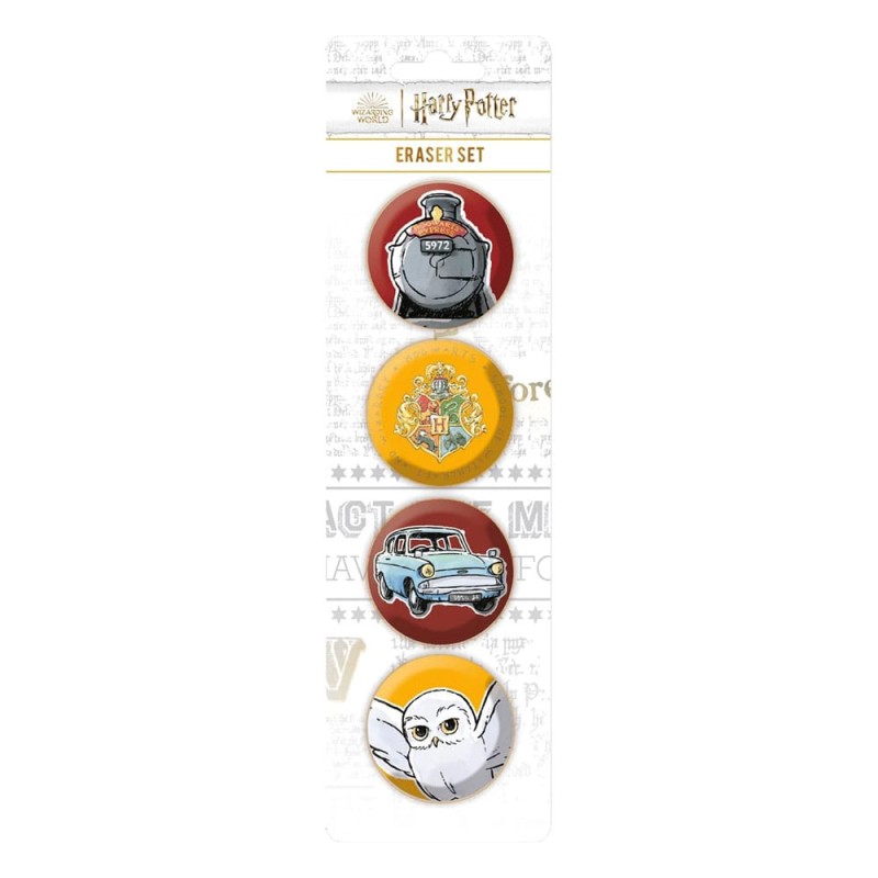 Harry Potter pack 4 gommes 