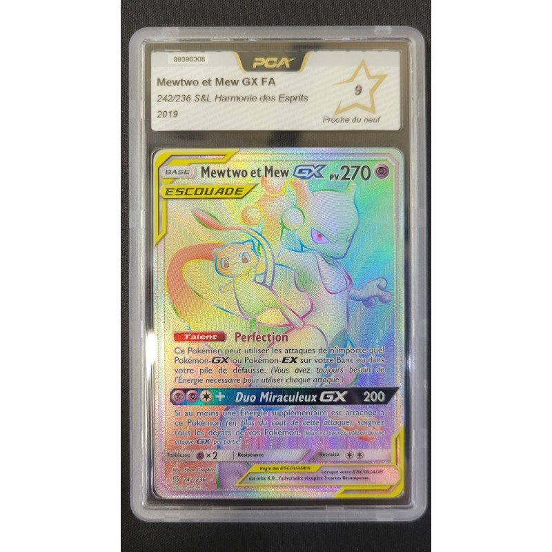 PCA - Pokémon TCG - Mewtwo et Mew GX FA n°242/236 - S&L Harmonie des Esprits - 2019 | 53062316