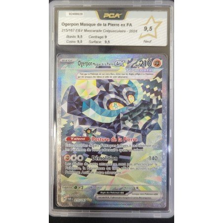 PCA - Pokémon TCG - Ogerpon Masque de la Pierre ex FA n°215/167 - E&V Mascarade Crépusculaire - 2024 | 53062316