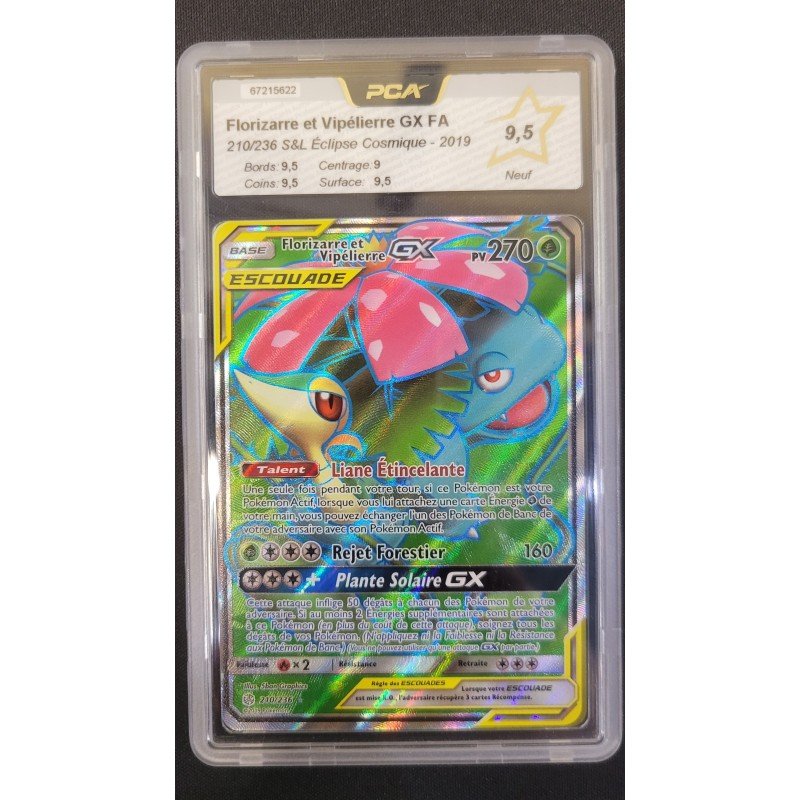 PCA - Pokémon TCG - Florizarre et Vipélierre GX FA n°210/236 - S&L Éclipse Cosmique - 2019 | 53062316