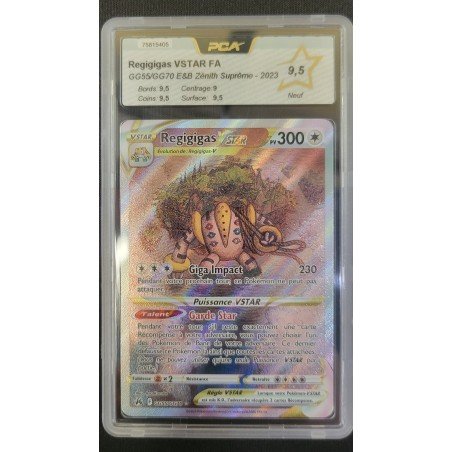 PCA - Pokémon TCG - Regigigas VSTAR FA n°GG55/GG70 - E&B Zénith Suprême - 2023 | 53062316