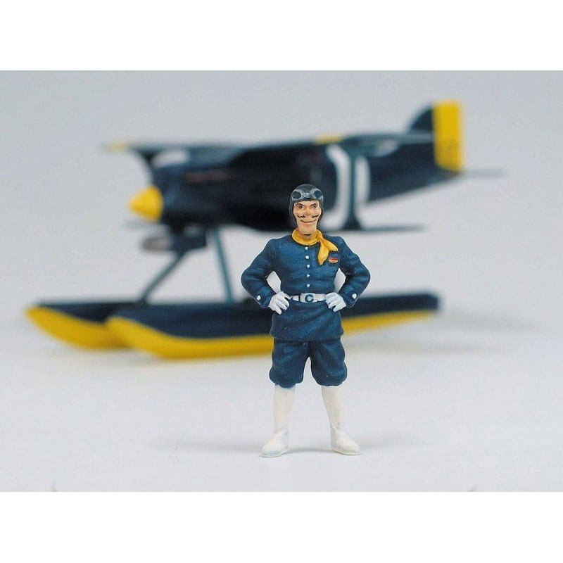 Porco Rosso Maquette avec figura 1/48 Curtiss R3C-0 Hydravion & Curtis